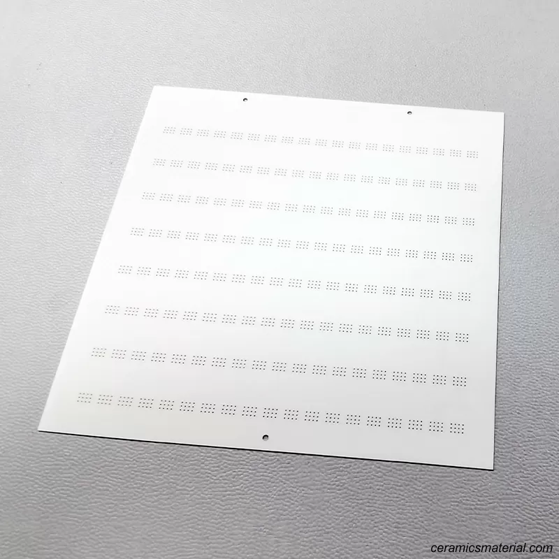 Aluminum nitride ceramic substrate (laser processing)